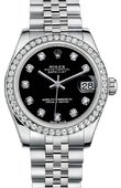 Rolex Datejust 178384 bkdj 31mm Steel and White Gold