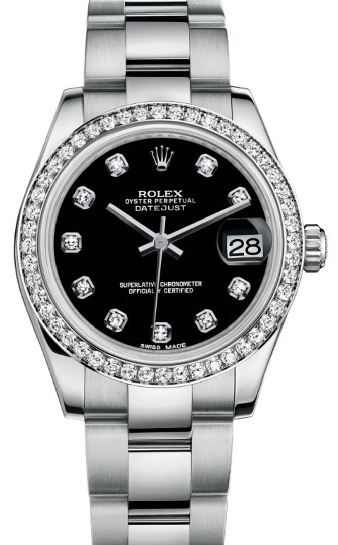 Rolex 178384 bkdo Datejust Datejust 31mm Steel and White Gold