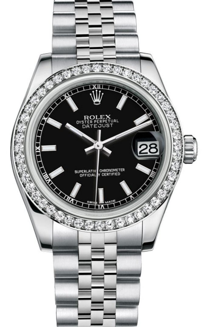 Rolex 178384 bkij Datejust 31mm Steel and White Gold