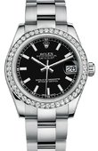 Rolex Datejust 178384 bkio 31mm Steel and White Gold