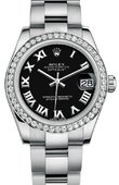 Rolex Часы Rolex Datejust 178384 bkro  31mm Steel and White Gold