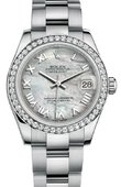 Rolex Datejust 178384 mro 31mm Steel and White Gold