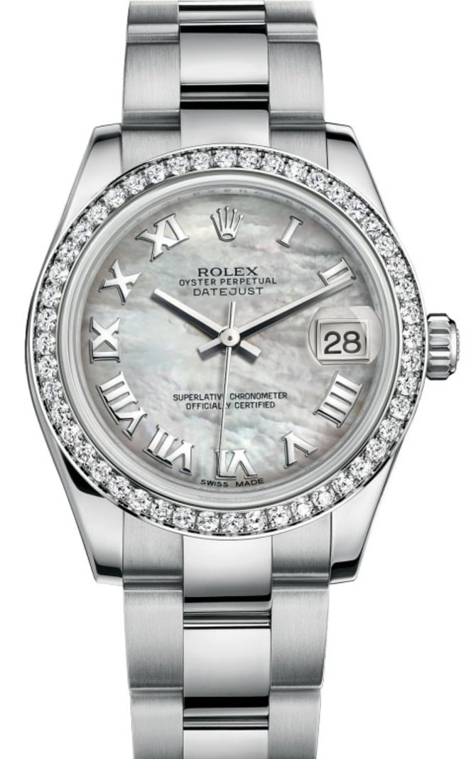 Rolex 178384 mro Datejust 31mm Steel and White Gold