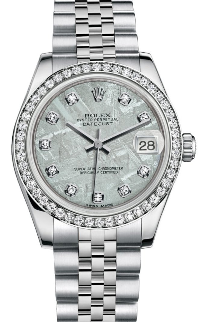 Rolex 178384 mtdj Datejust 31mm Steel and White Gold