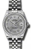 Rolex Часы Rolex Datejust 178384 scaj 31mm Steel and White Gold