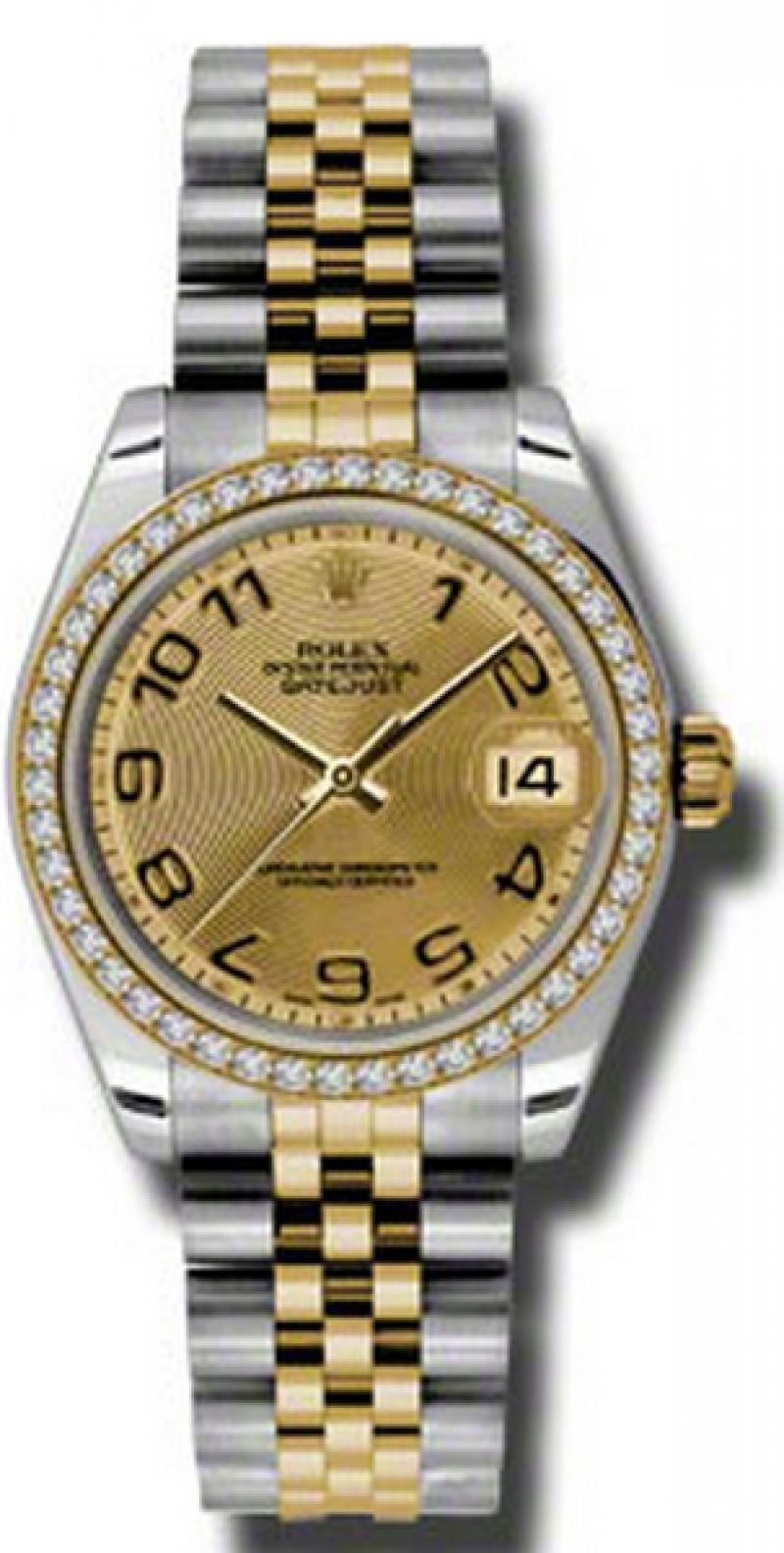 178383 chcaj Rolex 31mm Steel and Yellow Gold Datejust