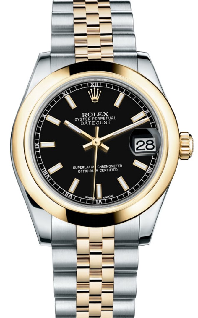 Rolex 178243 bkij Datejust 31mm Steel and Yellow Gold