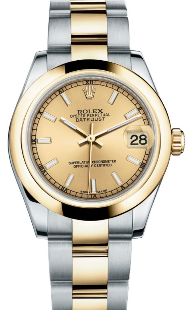Rolex 178243 chio Datejust 31mm Steel and Yellow Gold