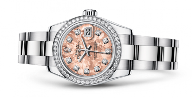 Rolex 179384 Gold Cristals Pink Datejust Ladies 26mm Steel and White Gold - фото 3