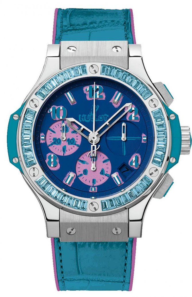 Hublot 341.SL.5199.LR.1907.POP14 Big Bang 41mm Ladies Pop Art Steel Blue - фото 1