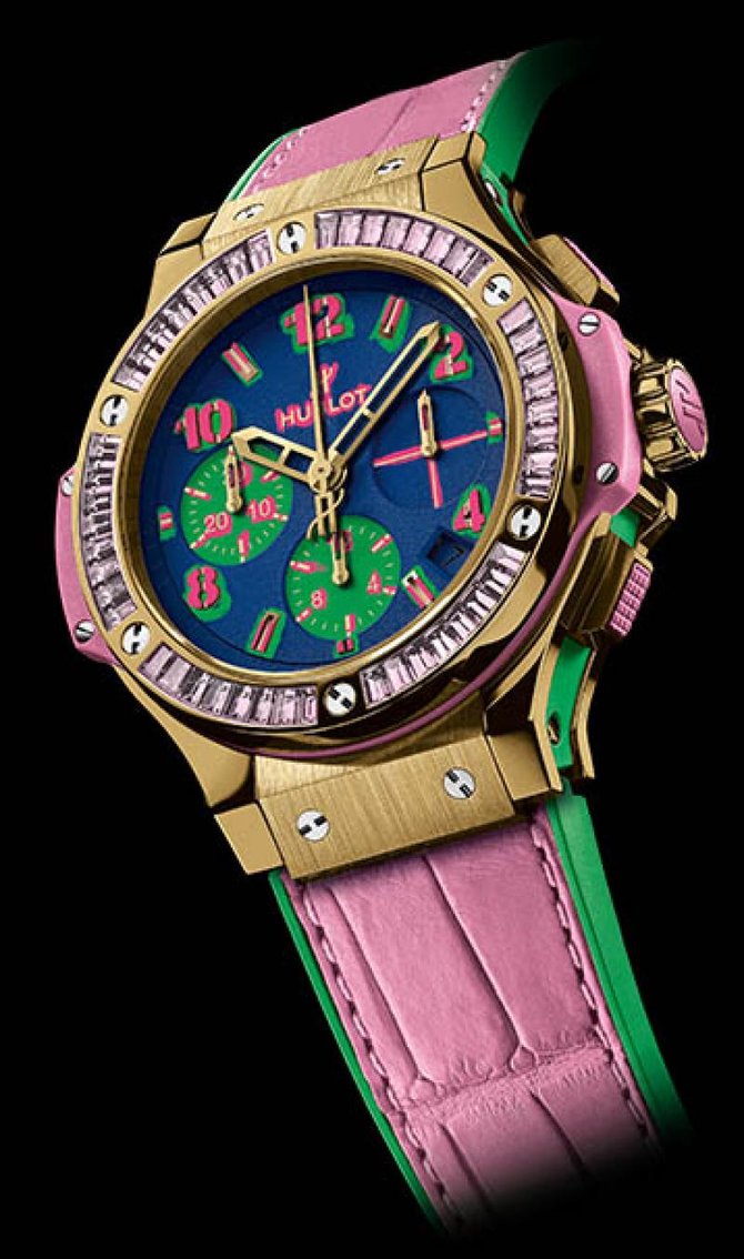 Hublot 341.VP.5199.LR.1933.POP14 Big Bang 41mm Ladies Pop Art Yellow Gold Rose - фото 2