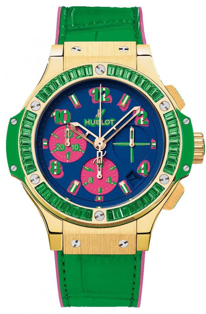 Hublot 341.VG.5199.LR.1922.POP14 Big Bang 41mm Ladies Pop Art Yellow Gold Apple - фото 1