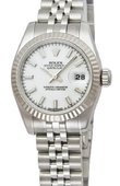 Rolex Datejust Ladies 179174 wsj  26mm Steel and White Gold
