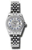 Rolex Datejust Ladies 179174 msaj 26mm Steel and White Gold