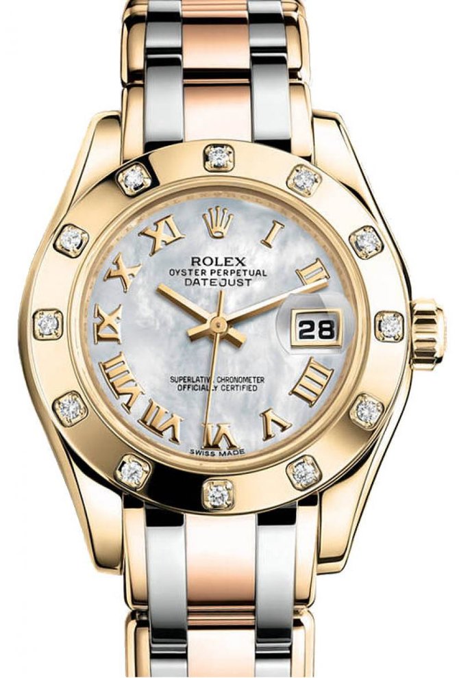 Rolex 80318 Tridor Datejust Ladies Pearlmaster