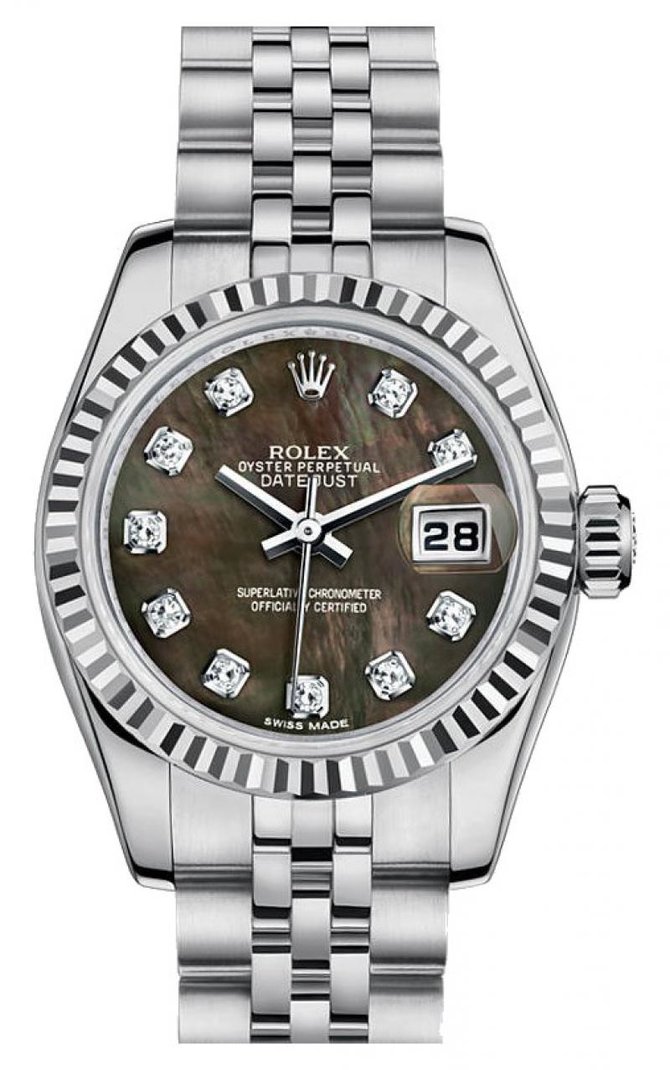 Rolex 179174 dkmdj Datejust Ladies 26mm Steel and White Gold - фото 1