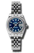Rolex Datejust Ladies 179174 blsj 26mm Steel and White Gold