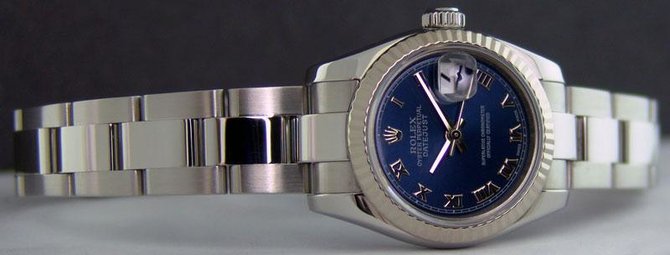 Rolex 179174 blro Datejust Ladies 26mm Steel and White Gold - фото 6