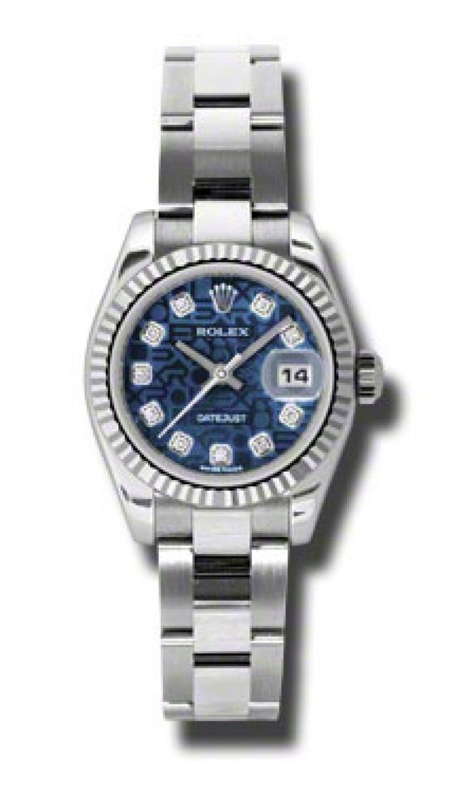 Rolex 179174 bljdo Datejust Ladies 26mm Steel and White Gold - фото 1