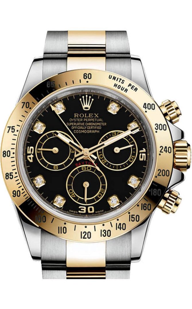 Rolex 116523 black diamonds Daytona Cosmograph - фото 1