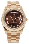 Rolex Day-Date 218235 chocolate Everose Gold
