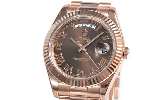 Rolex 218235 chocolate Day-Date Everose Gold - фото 3