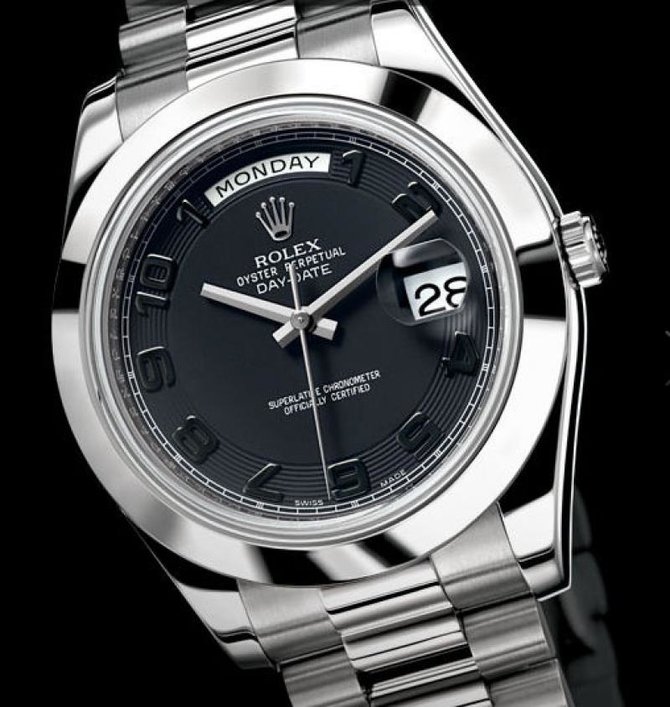 Rolex 218206 black Day-Date Platinum - фото 2