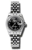 Rolex Datejust Ladies 179174 bkrj 26mm Steel and White Gold