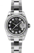 Rolex Datejust Ladies 179174 bkjdo 26mm Steel and White Gold