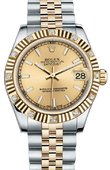 Rolex Datejust 178313 chij 31mm Steel and Yellow Gold