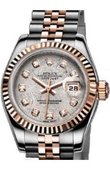 Rolex Datejust Ladies 179171 Metheorite D 26mm Steel and Everose Gold