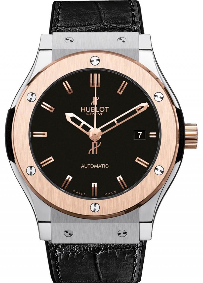 Hublot 511.NO.1180.LR Classic Fusion Titanium King Gold