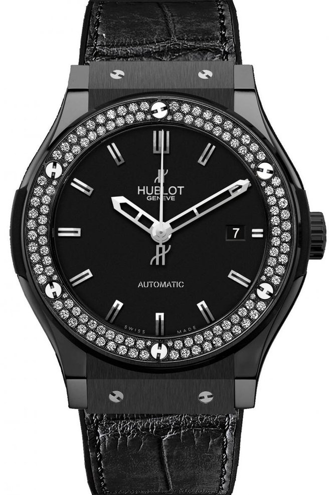 Hublot 511.CM.1170.LR.1104 Classic Fusion Black Magic Diamonds