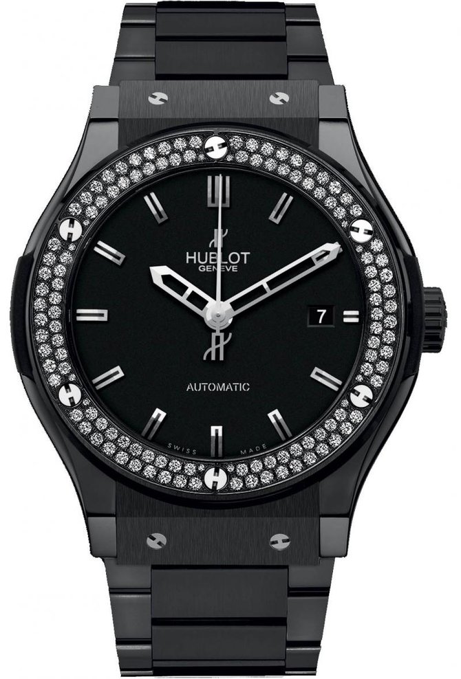 Hublot 511.CM.1170.CM.1104 Classic Fusion Black Magic Diamonds 