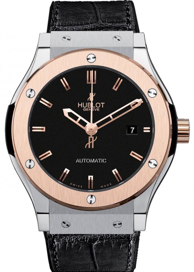 Hublot 542.NO.1180.LR Classic Fusion Titanium King Gold