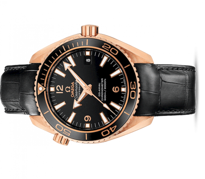 Omega 232.63.42.21.01.001 Seamaster Planet ocean GMT 600m Ceragold - фото 2