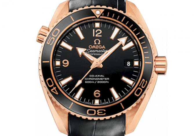 Omega 232.63.42.21.01.001 Seamaster Planet ocean GMT 600m Ceragold - фото 3