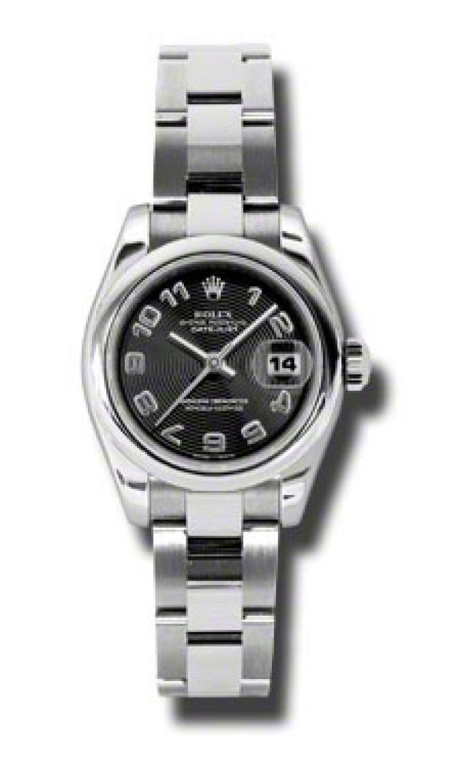 Rolex 179160 Black Datejust Ladies 26mm Steel - фото 2